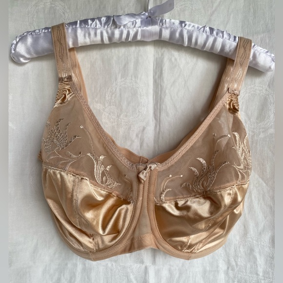 Elomi Caitlyn Nude Beige Underwired Full Coverage Side Support Bra Size 34G - Picture 5 of 14